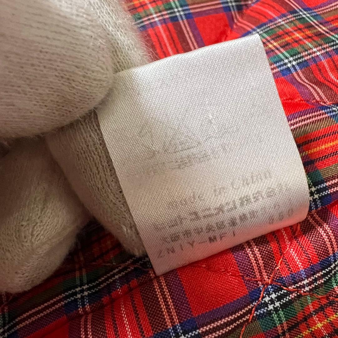 大きめ 美品✨️フレッドペリー Pコート 裏地 総柄 チェック XLダークネイビー