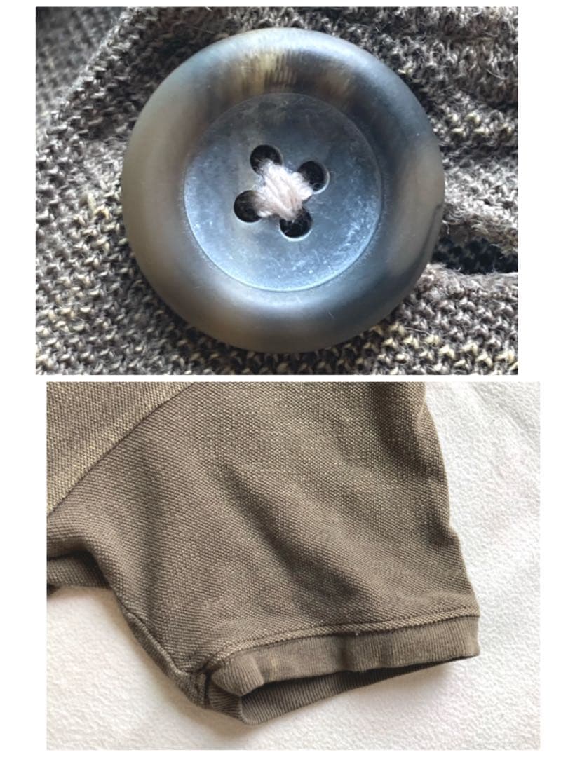 小巻毛キャピタル　KOUNTRY ポロシャツ　3 ブラウン　刺し子　美品