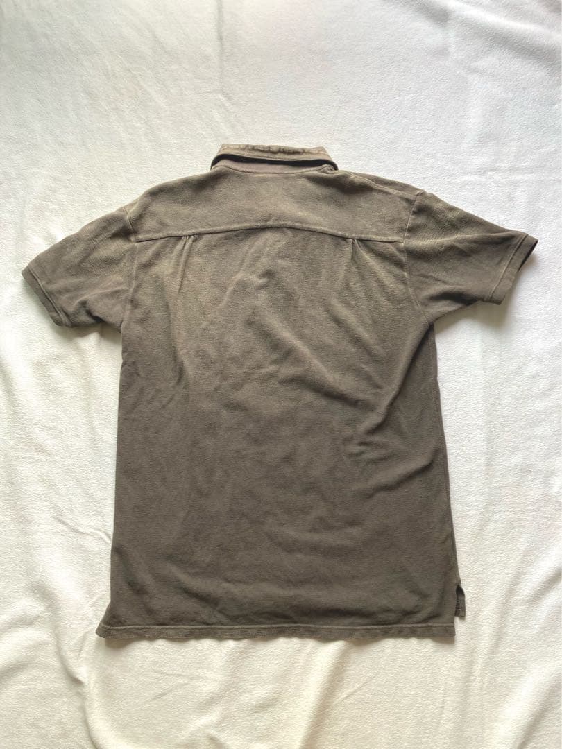 小巻毛キャピタル　KOUNTRY ポロシャツ　3 ブラウン　刺し子　美品