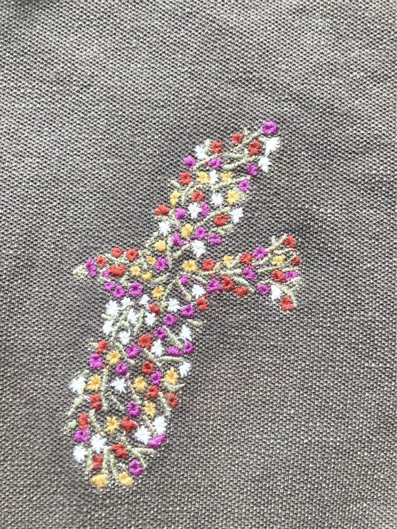 小巻毛キャピタル　KOUNTRY ポロシャツ　3 ブラウン　刺し子　美品