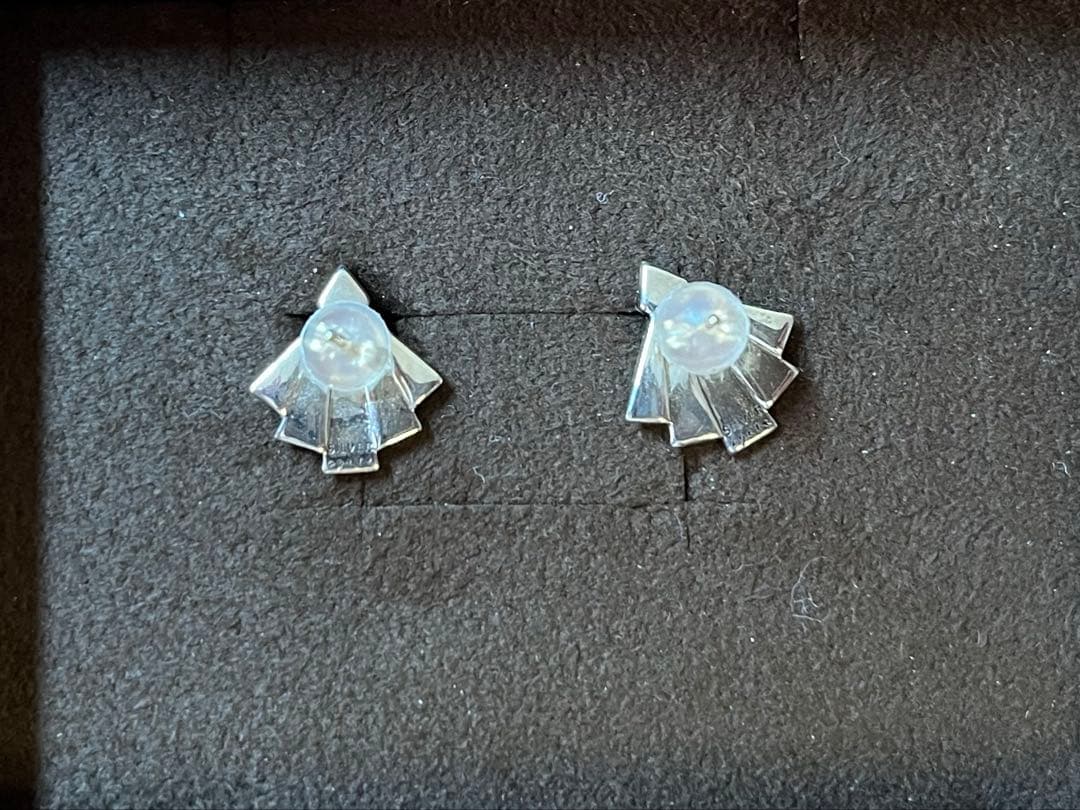 アガット　シルバーマーカサイトピアス