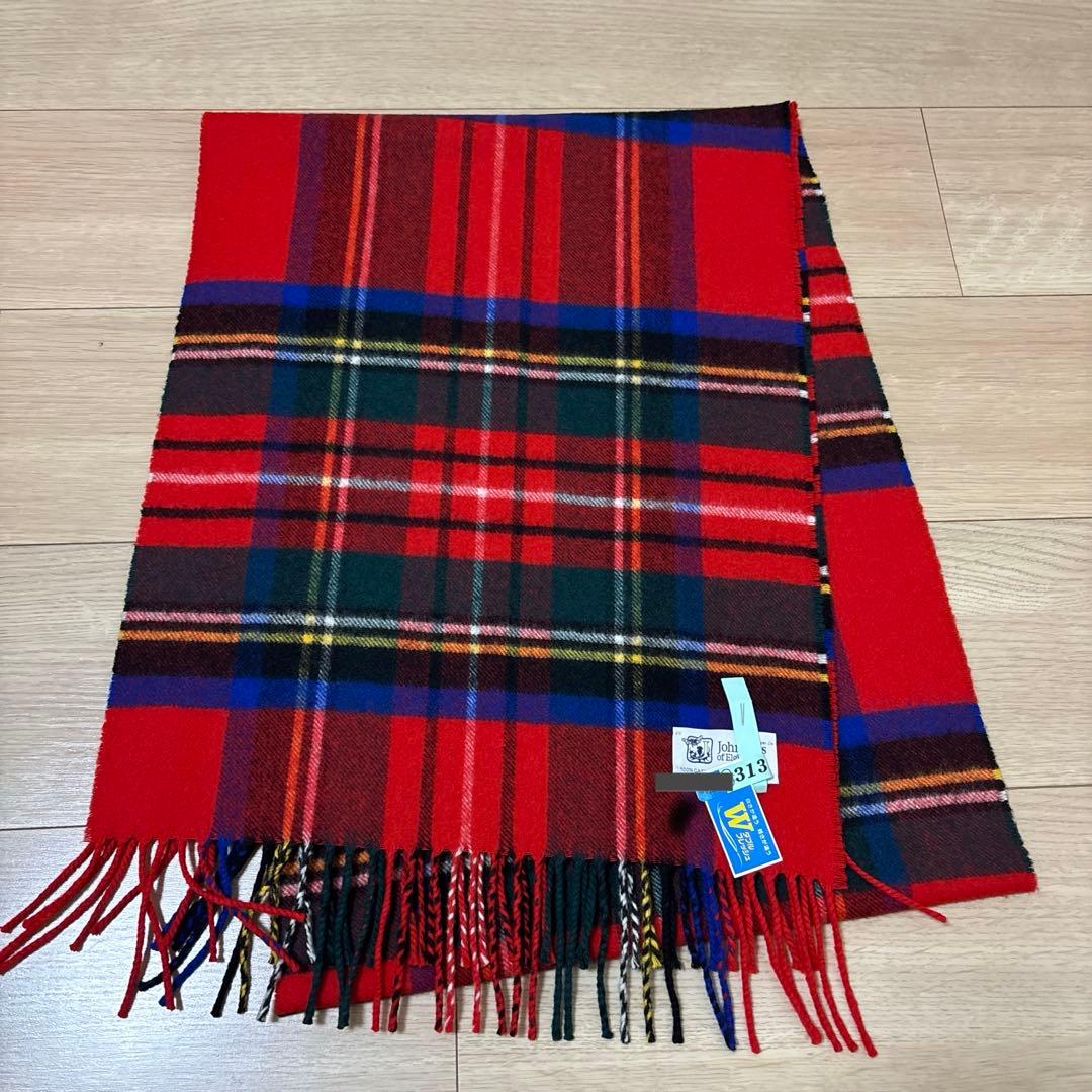 美品Johnstons of Elgin 100%カシミヤストールマフラー