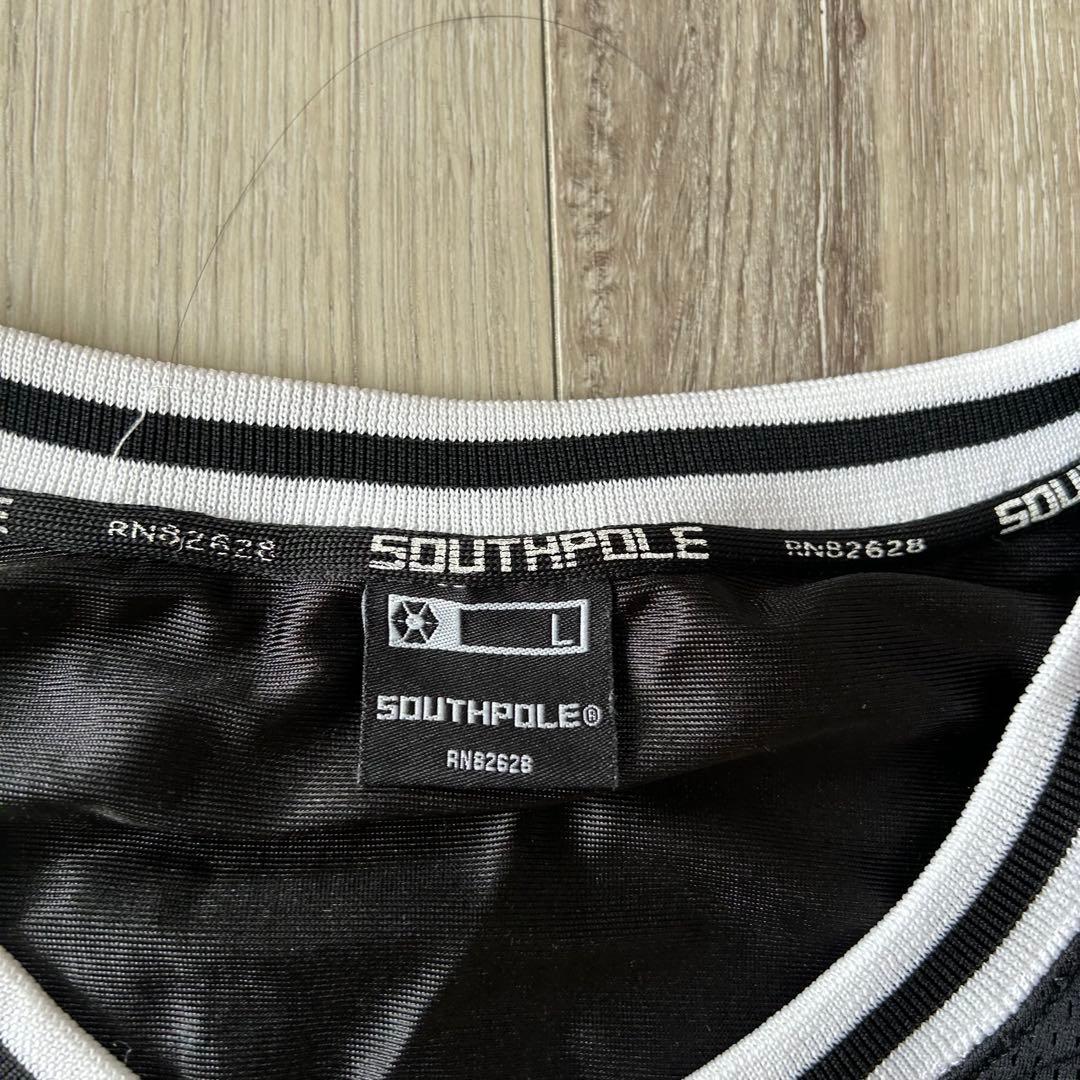 SOUTH POLE サウスポール タンクトップ 黒 L メッシュ ヒップホップ