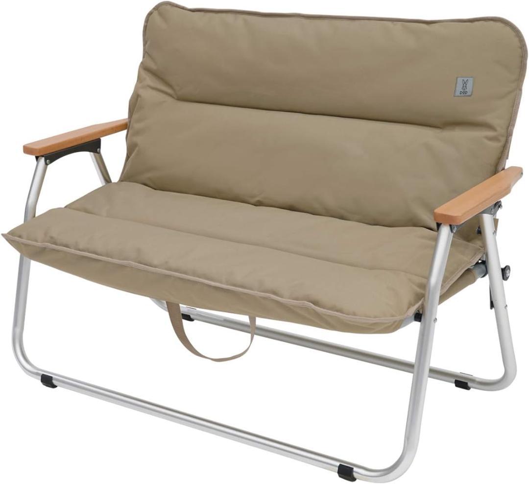 【美品】DOD グッドラックソファ タン CS2-500-TN キャンプチェア