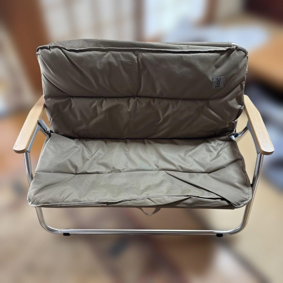 【美品】DOD グッドラックソファ タン CS2-500-TN キャンプチェア
