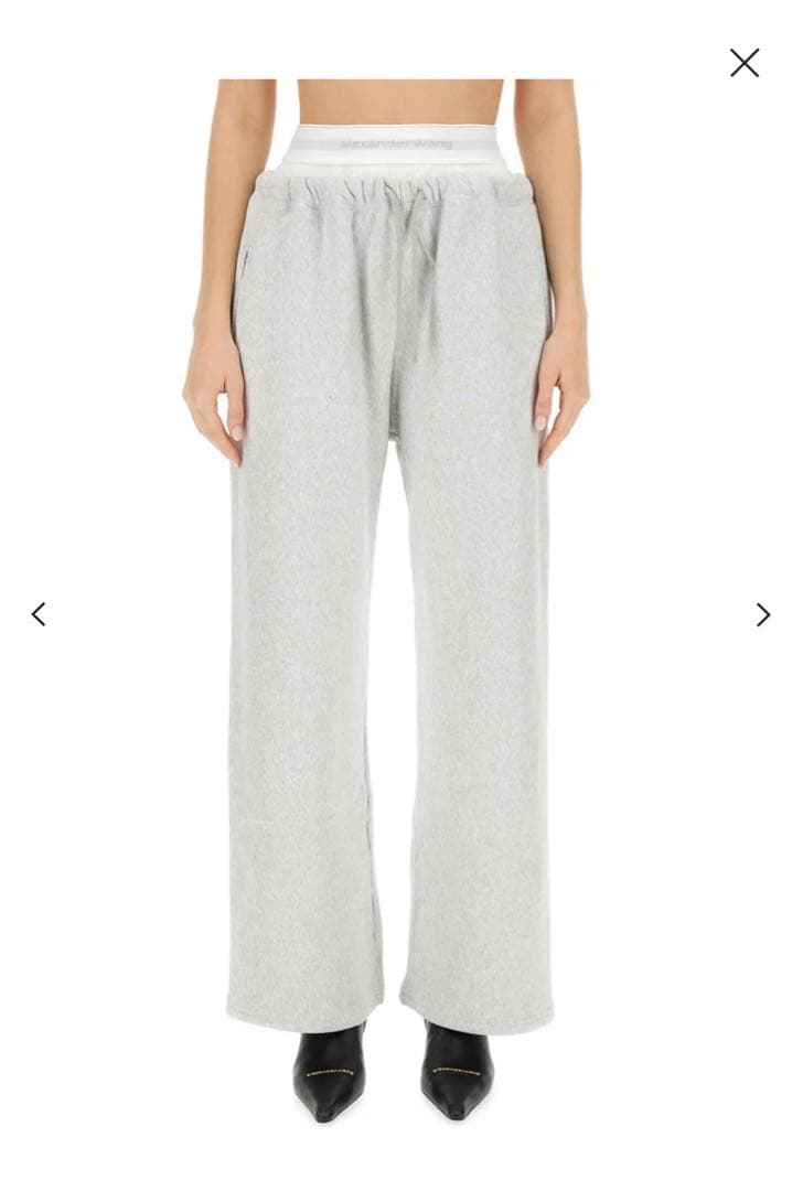 Alexander Wangレイヤードワイドレッグスウェットパンツ