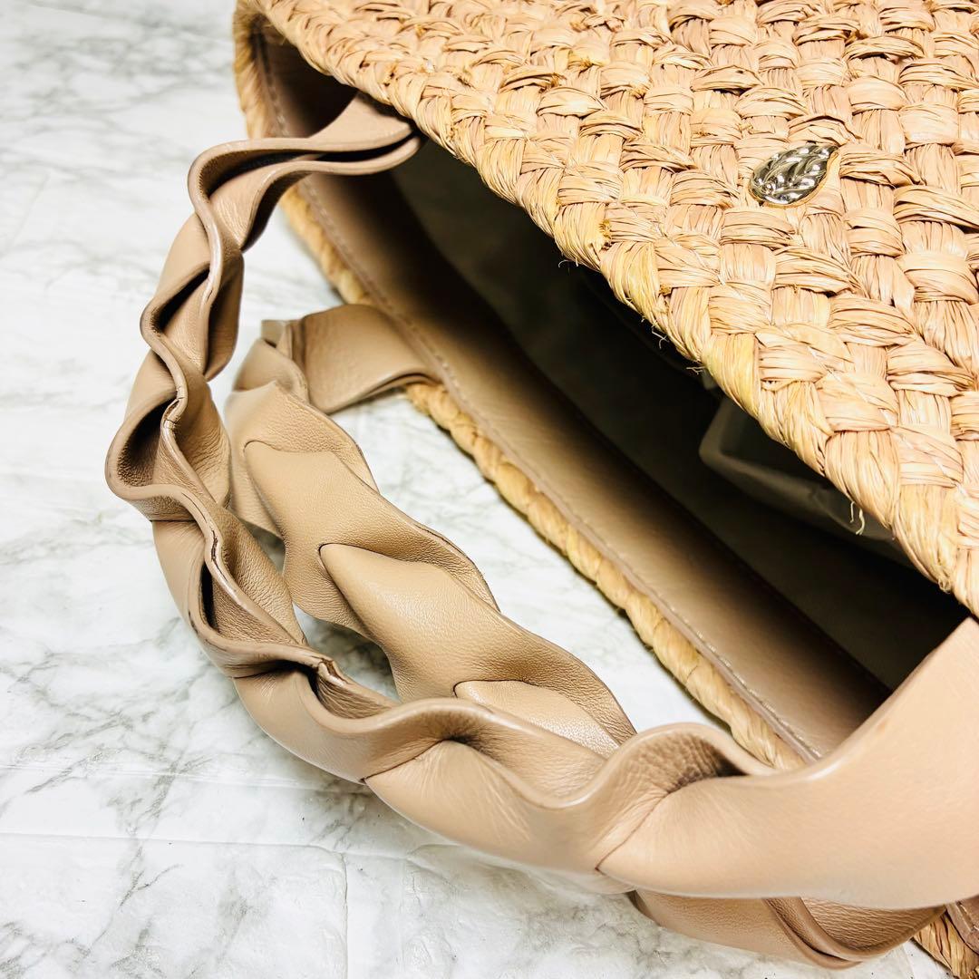 ★ ヘレンカミンスキー　人気　カゴバッグ　美品　大容量　ラフィア　トート