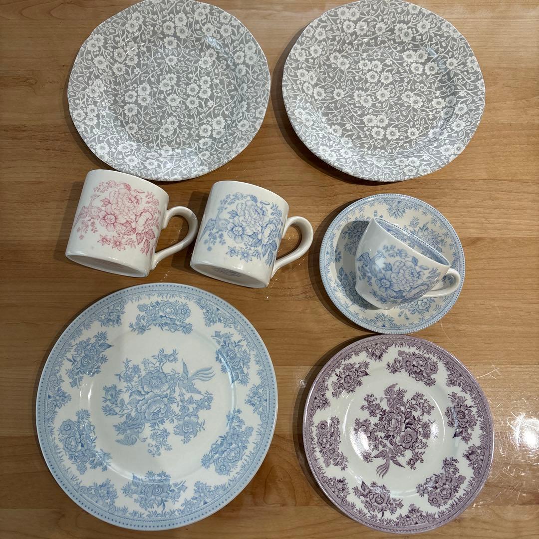 Burleigh バーレイ　プレート　カップ　マグ　食器セット