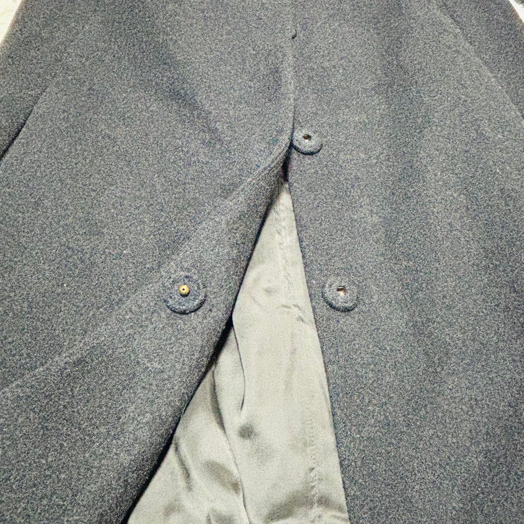 値下げ‼️Theory ロング ノーカラーコートALVIN MELT グレー