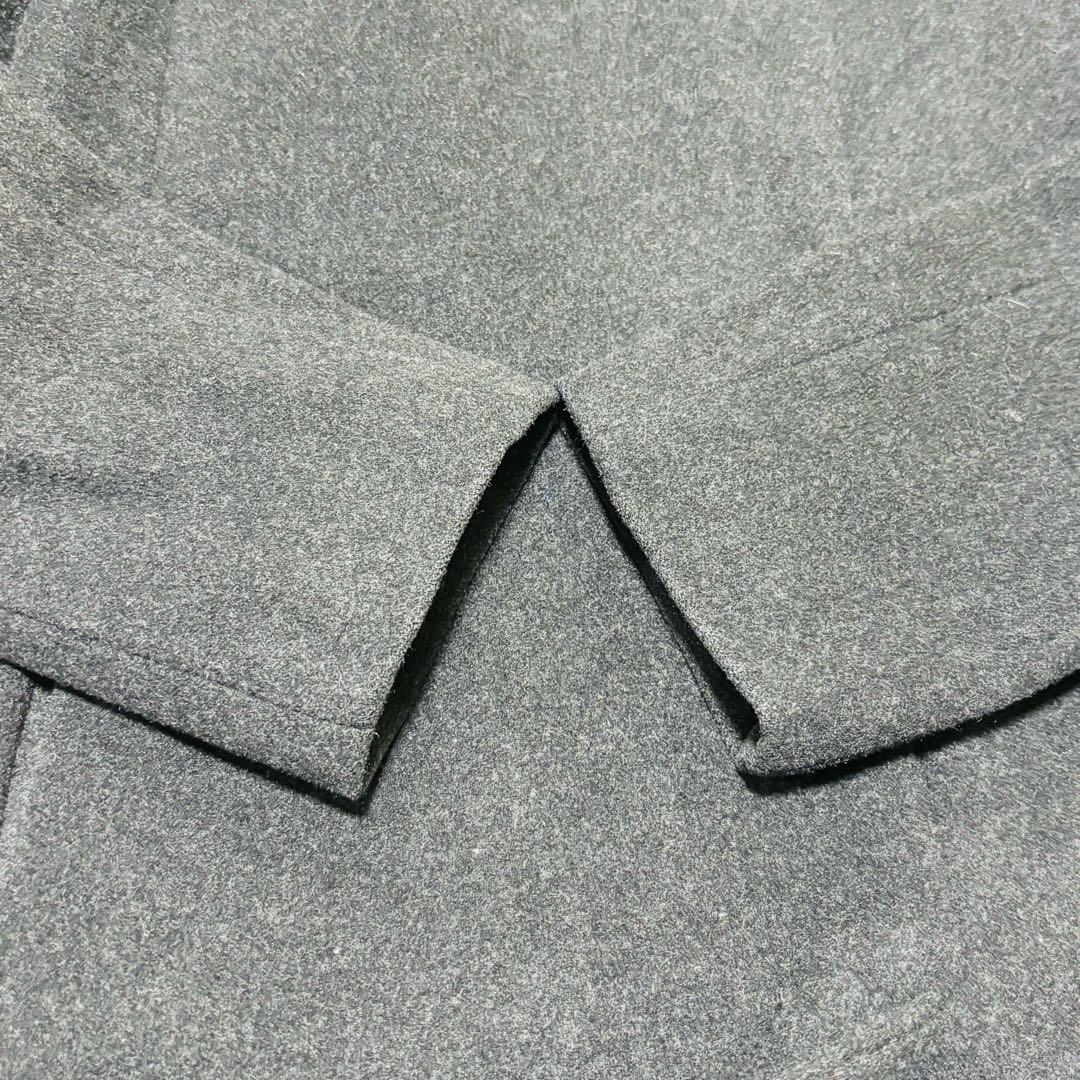 値下げ‼️Theory ロング ノーカラーコートALVIN MELT グレー