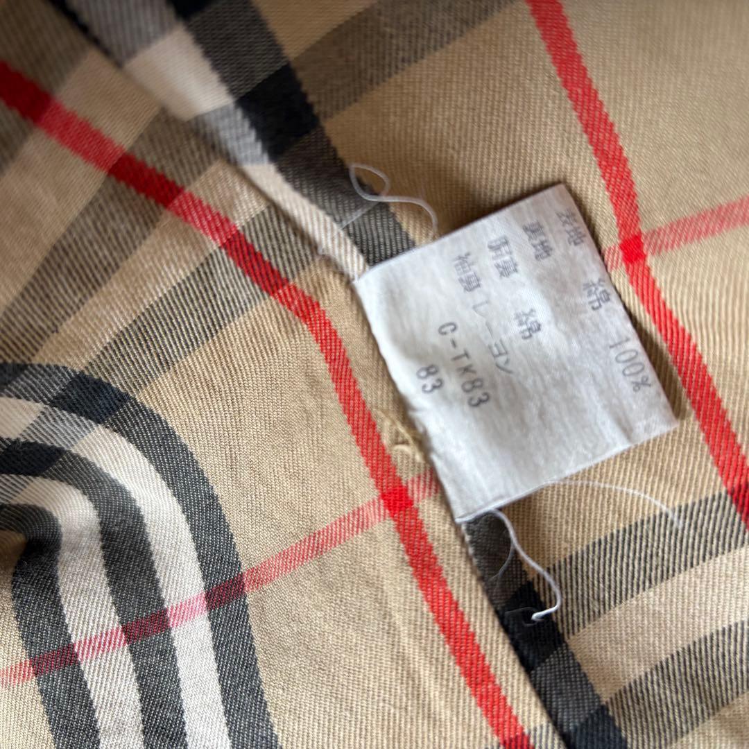 バーバリー トレンチコート 英国製 ノバチェック ライナー ベルト S〜M相当