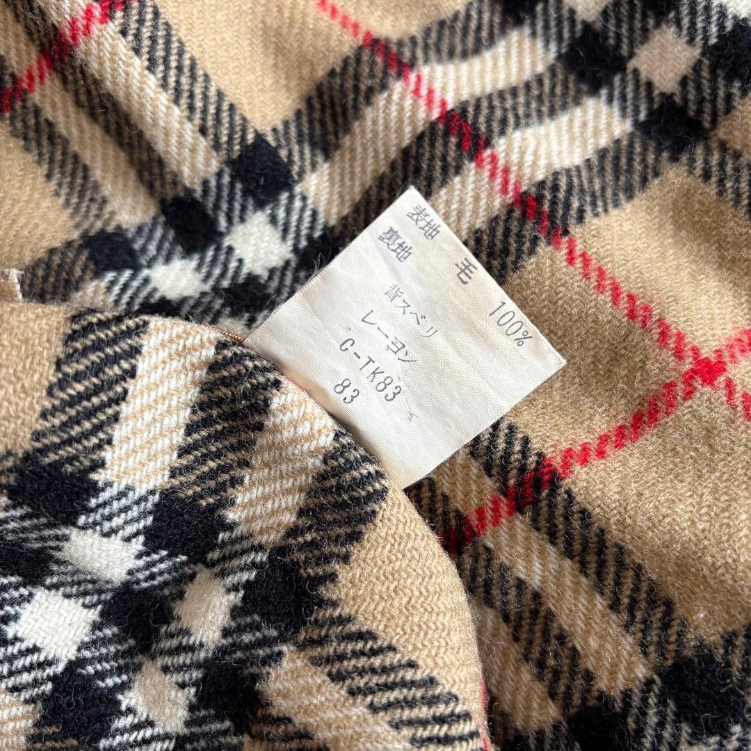 バーバリー トレンチコート 英国製 ノバチェック ライナー ベルト S〜M相当