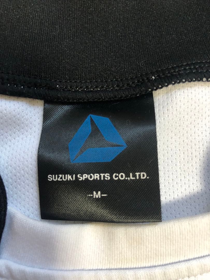 スズキ　ラグビー　レフリージャージ　サイズM着セット　ホワイト/グリーン