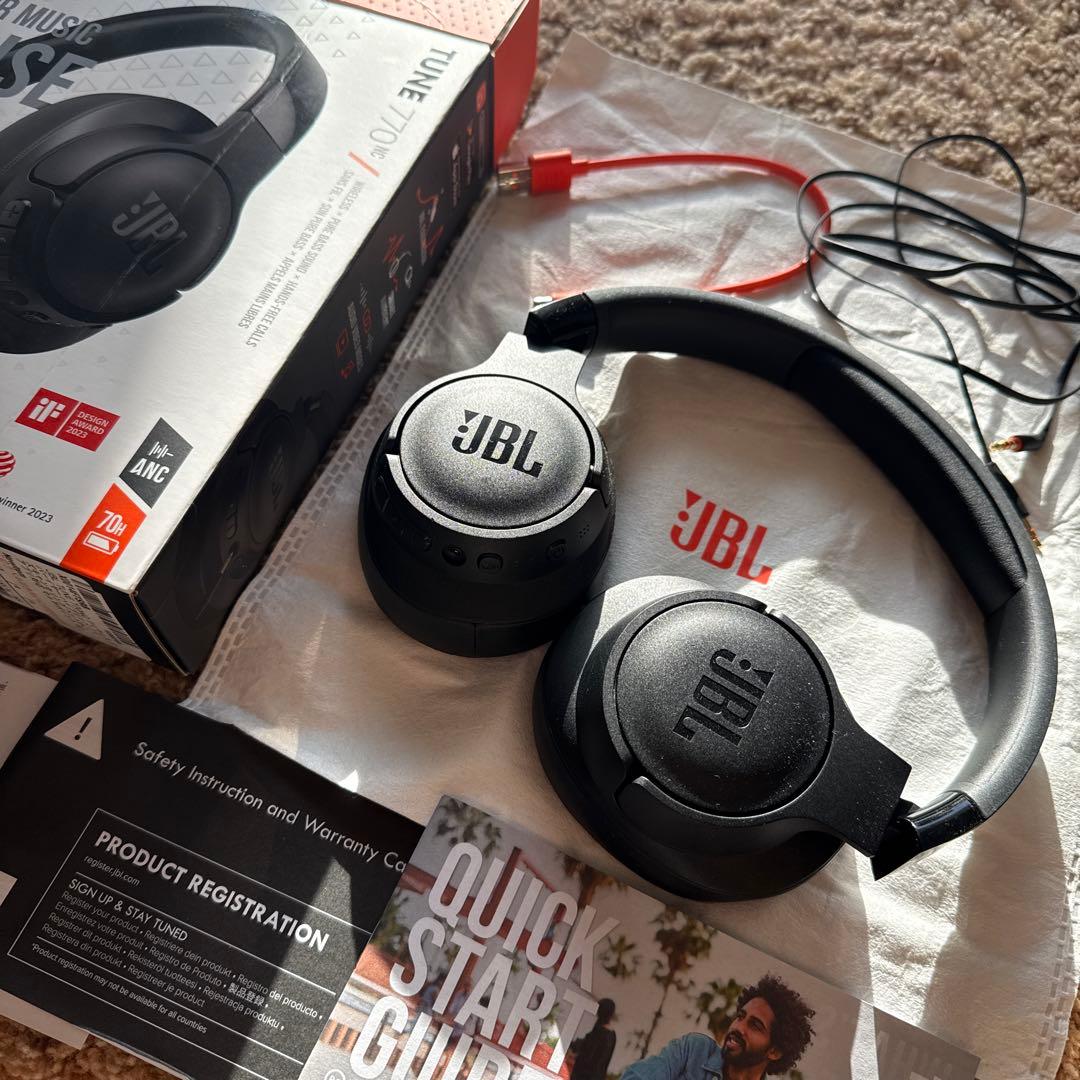 JBL TUNE 770NC ワイヤレスヘッドホン ノイズキャンセリング