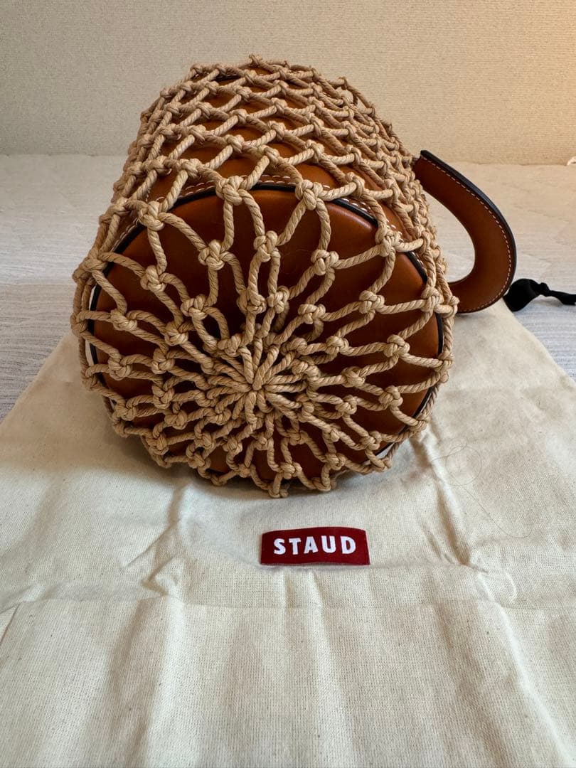 STAUD かごバッグ ブラウン
