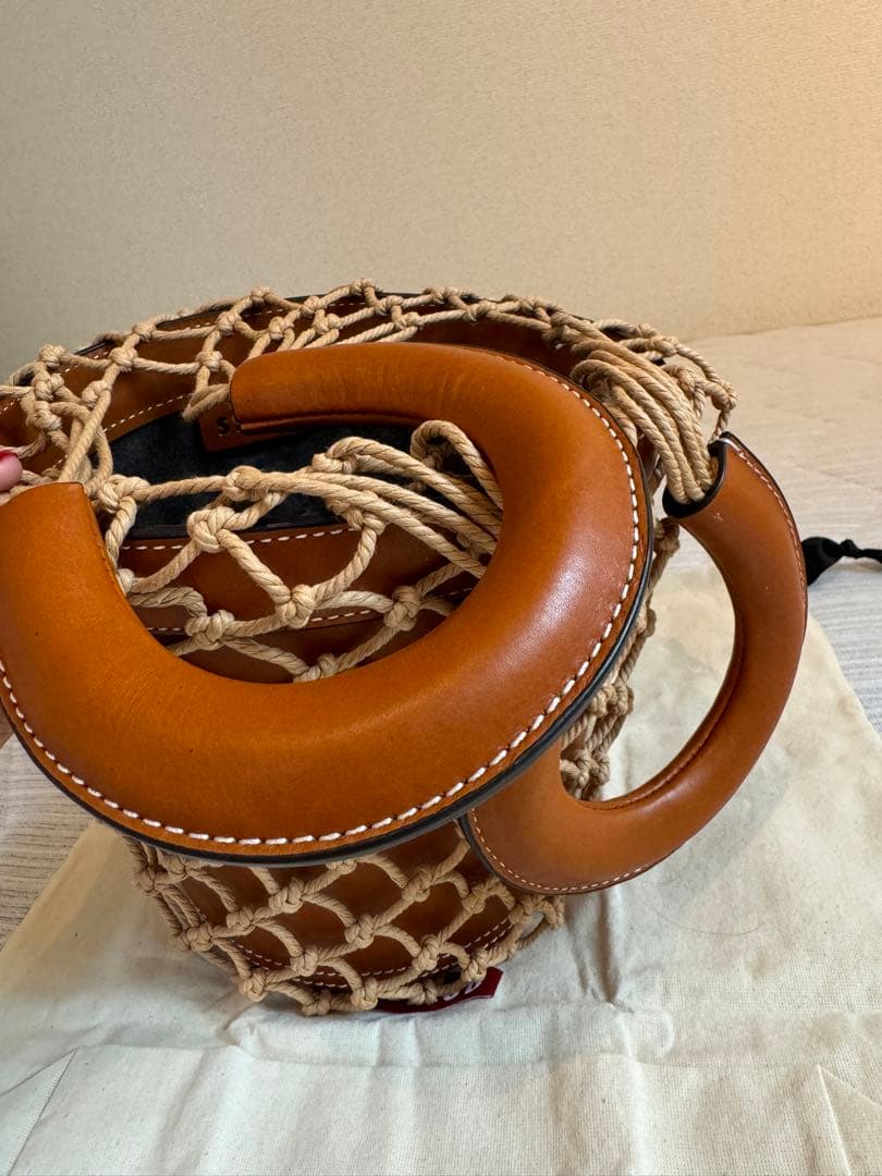 STAUD かごバッグ ブラウン