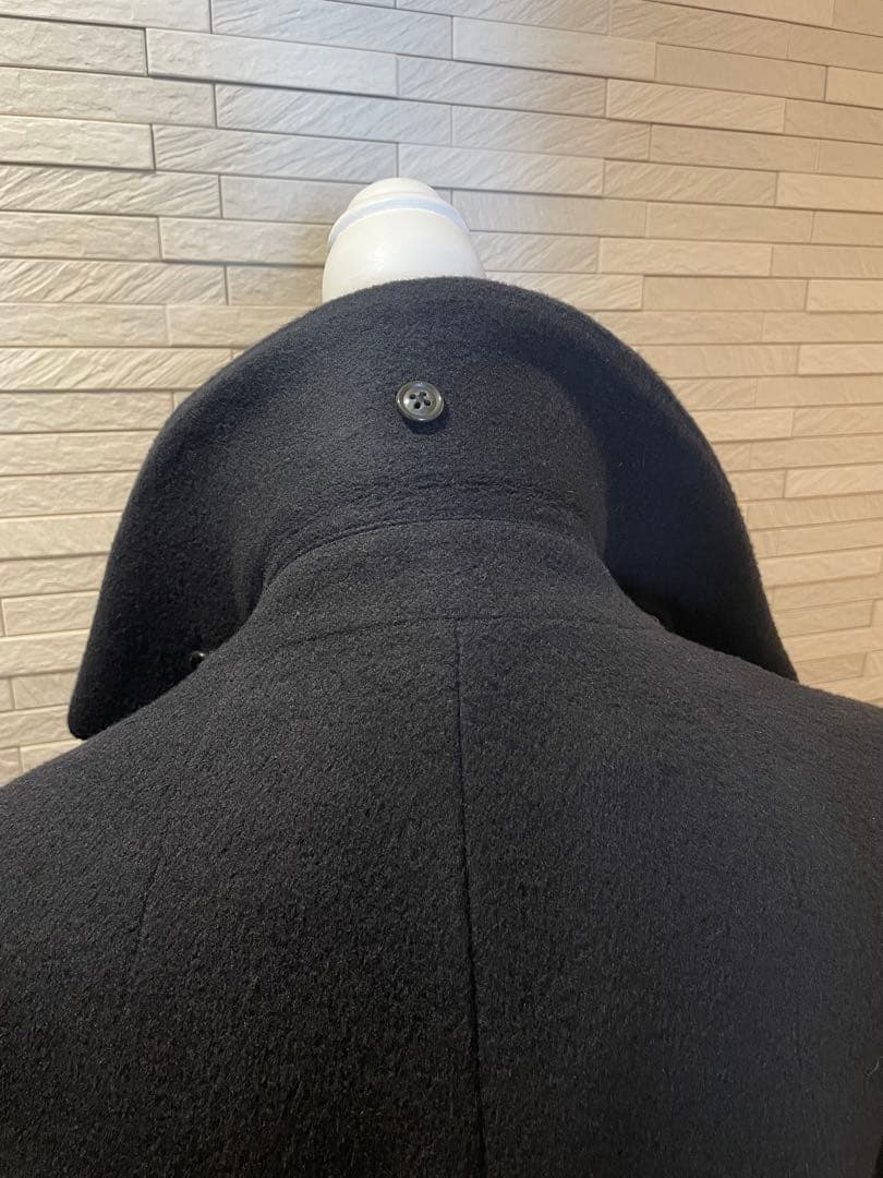 美品　TICCA テントコート　ブラック　ウールコート　黒　クロ