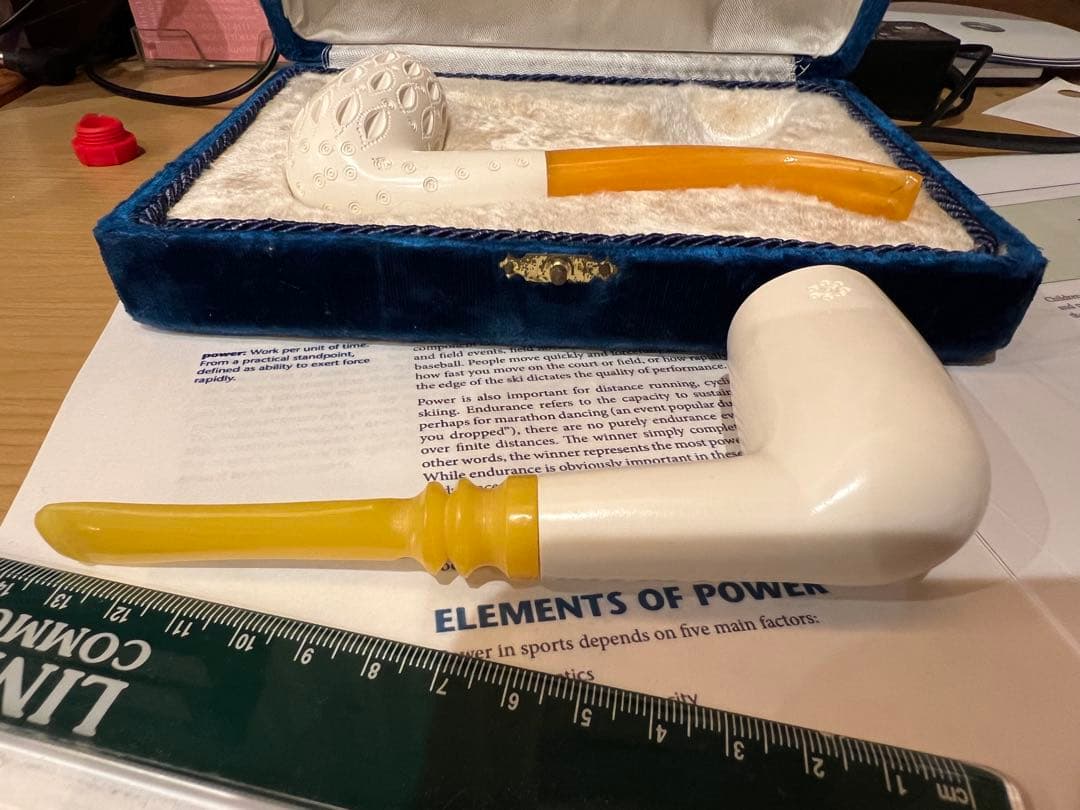 専用です　購入不可　メシャム　パイプ　２本　ケース付き