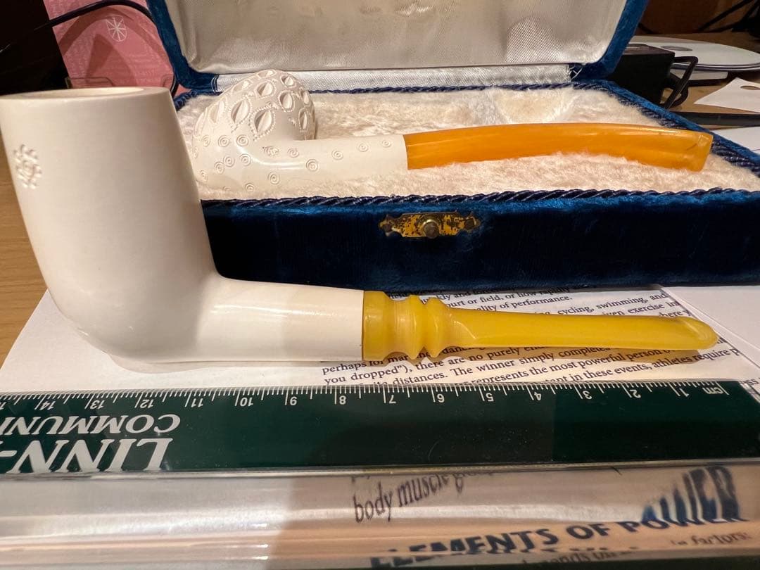 専用です　購入不可　メシャム　パイプ　２本　ケース付き