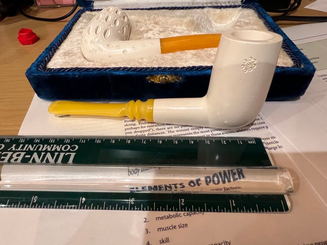 専用です　購入不可　メシャム　パイプ　２本　ケース付き