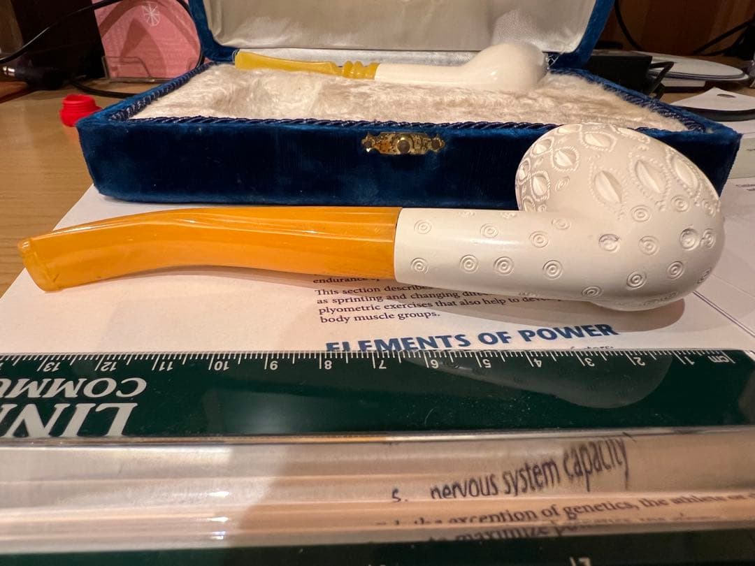 専用です　購入不可　メシャム　パイプ　２本　ケース付き