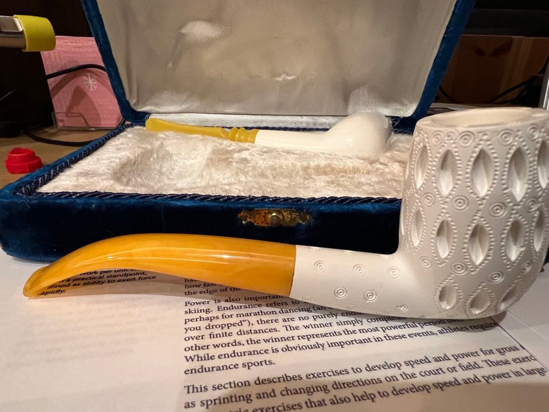 専用です　購入不可　メシャム　パイプ　２本　ケース付き