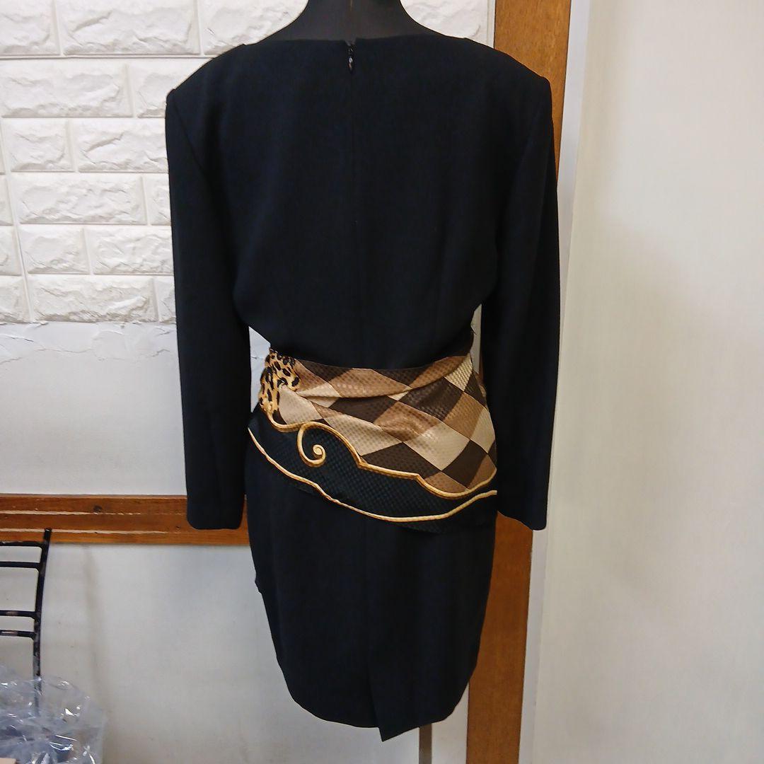 アーガイルパターン動物プリントジャケット