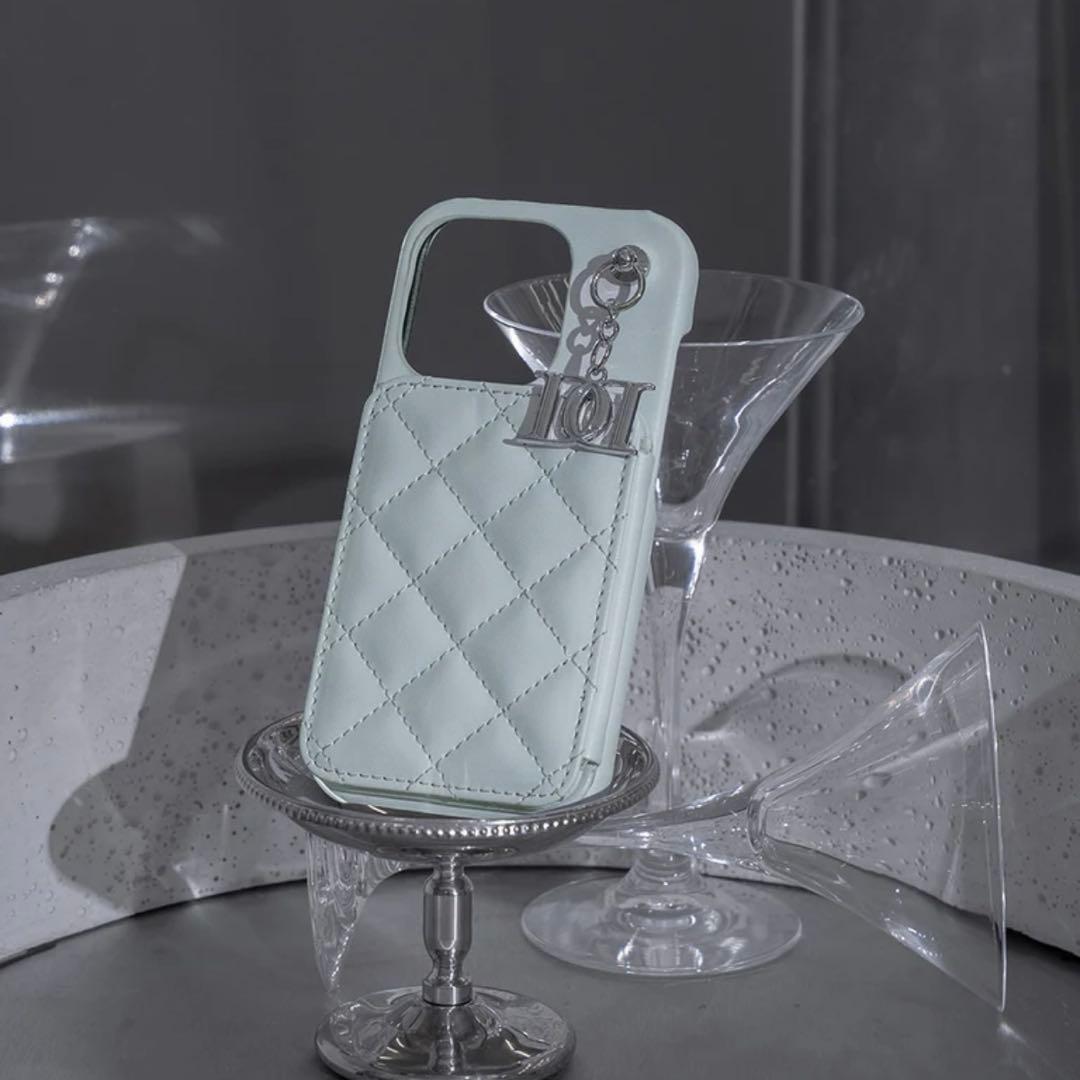 Darich♡キルティングミラーDDチャームiPhoneケース17Pro SAX