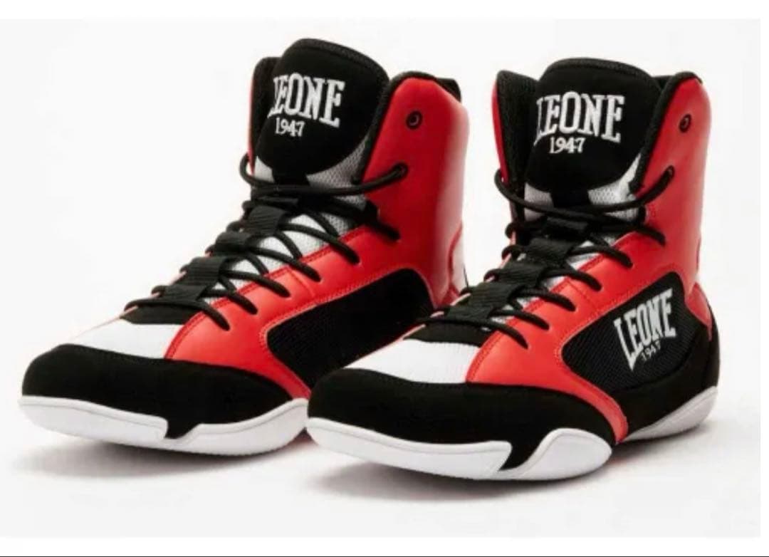 LEONE ボクシングシューズ 赤/黒