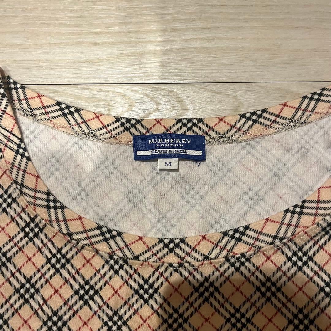 希少 バーバリーブルーレーベル ベルト タンクトップ 2点 ノバチェック