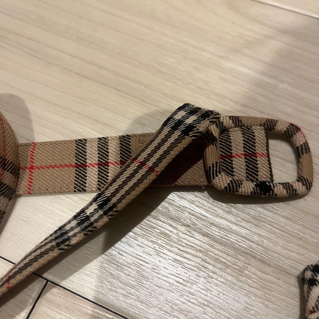 希少 バーバリーブルーレーベル ベルト タンクトップ 2点 ノバチェック