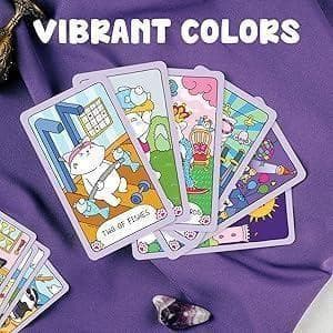 【正規品タロットカード】脱力感満載の可愛い猫たちが楽しくキュートなタロットデッキ