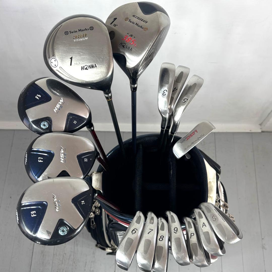 本格派 メンズゴルフクラブ 16本 フルセット ゴルフセット 豪華お試しセット