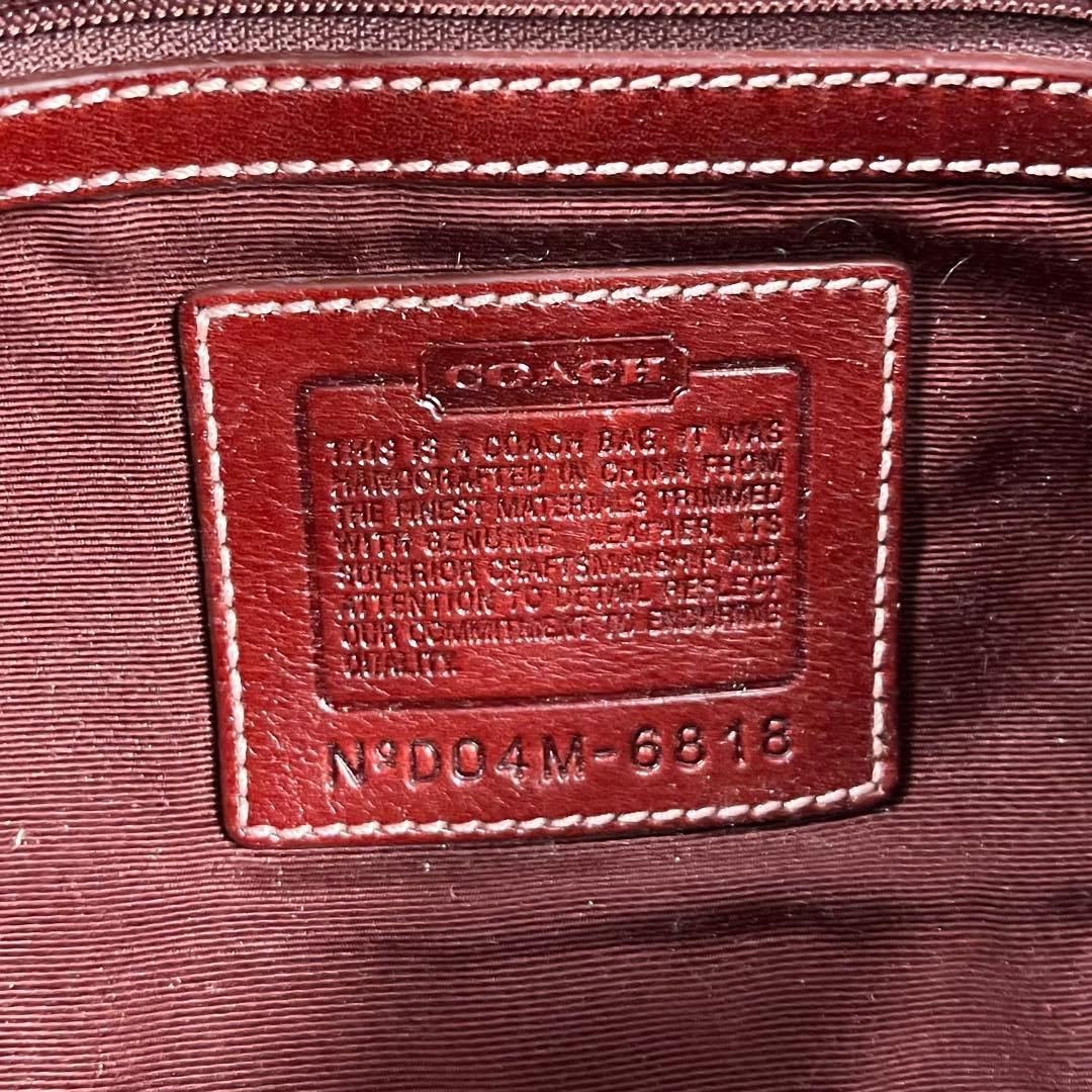 バッグ Coach Soho Bag Red Signature Suede