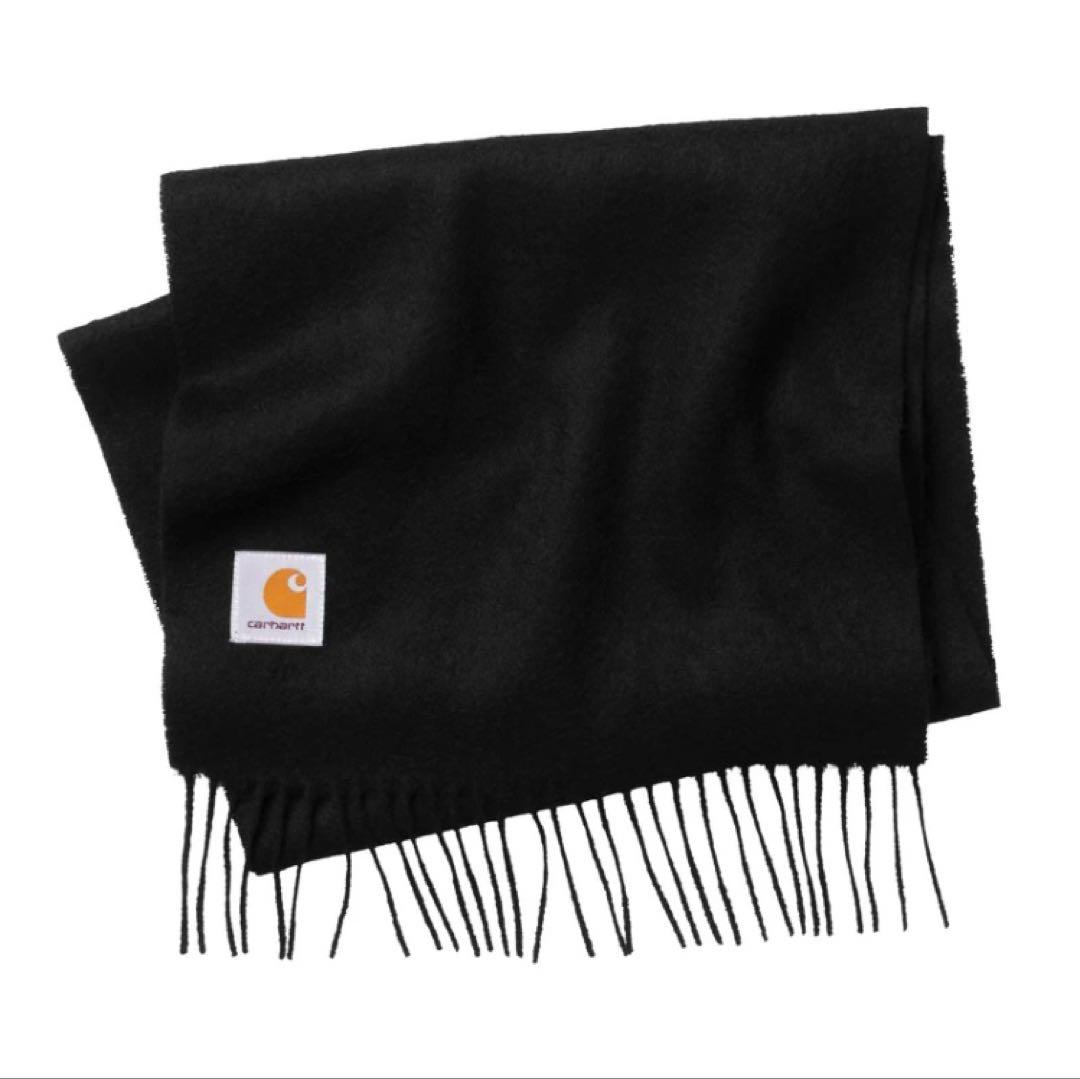 CARHARTT WIP CLAN SCARF ウールマフラー 黒　カーハート