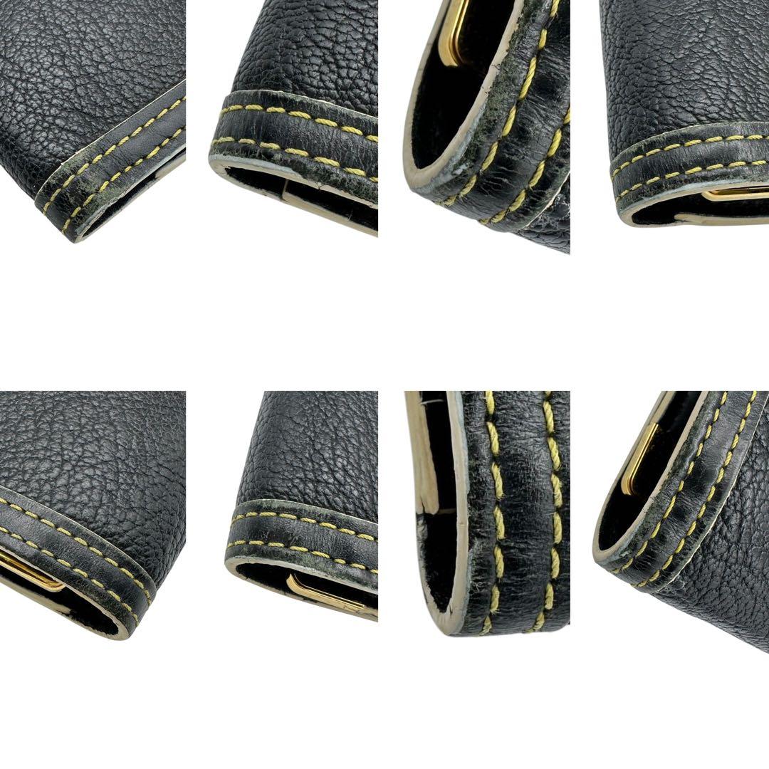 【美品】ルイヴィトン スハリ ポルトトレゾール インターナショナル 長財布 黒