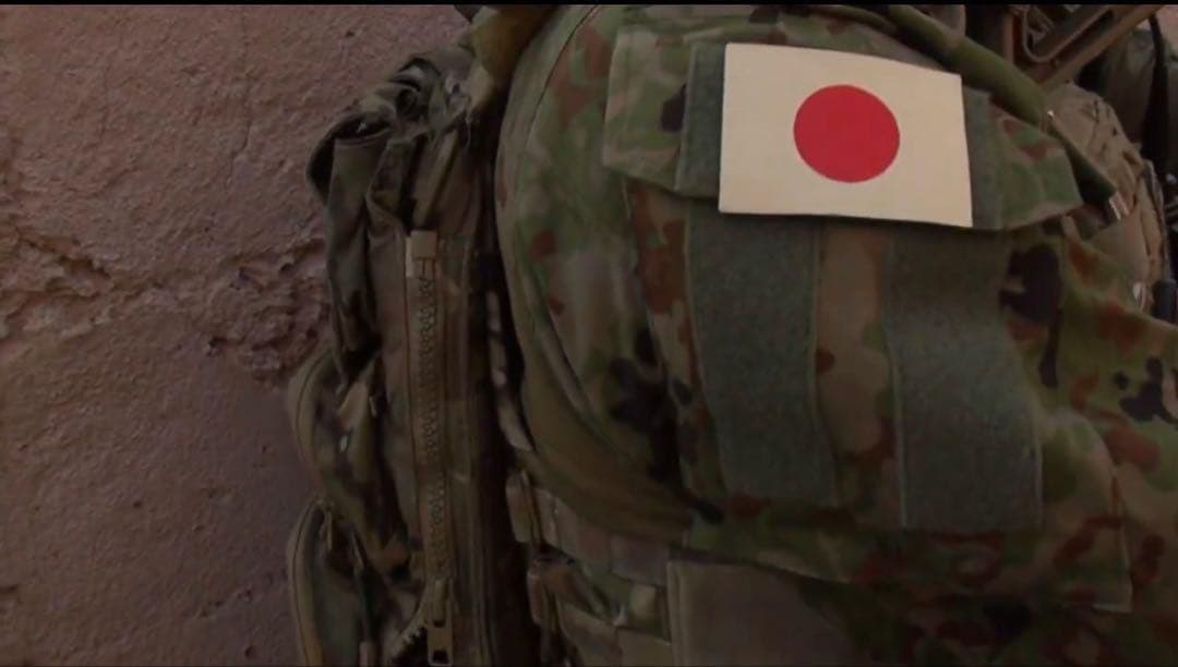 陸上自衛隊 海外派遣用 日の丸 リフレクター パッチ PKO 特殊作戦群