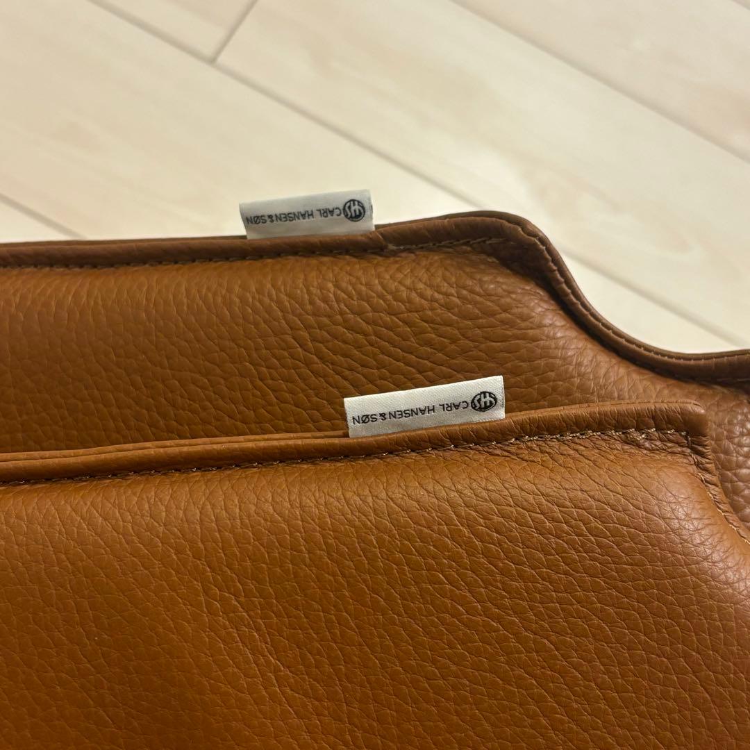 Yチェア　レザークッション　ブラウン　カールハンセン＆サン CH24