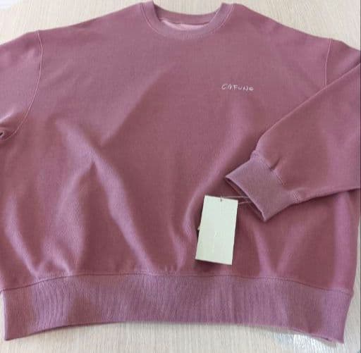 新品タグ付 カフネ パシオーネ トレーナー スウェット ピンク フリーサイズ