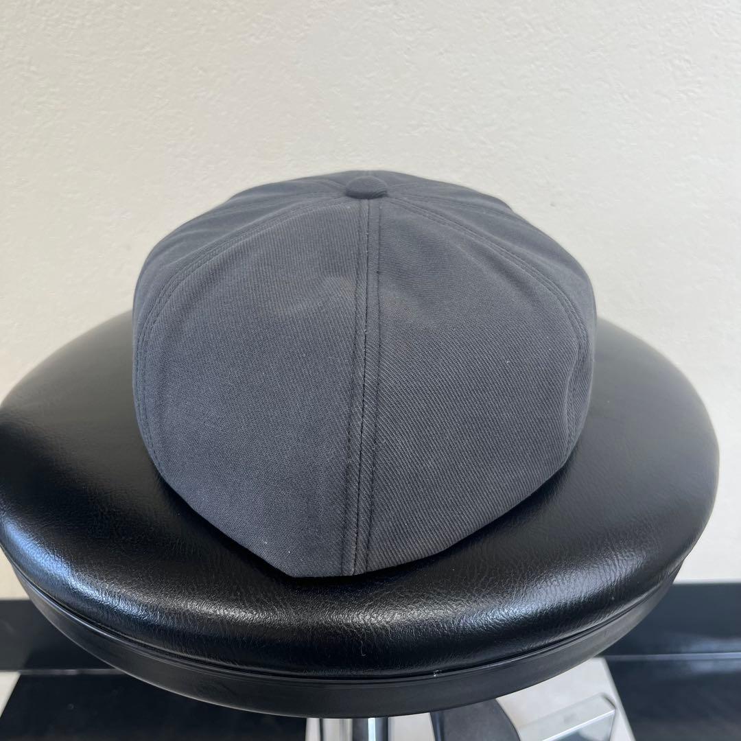 Attractions アトラクションズ 本革＋綿 チャコール キャスケット帽