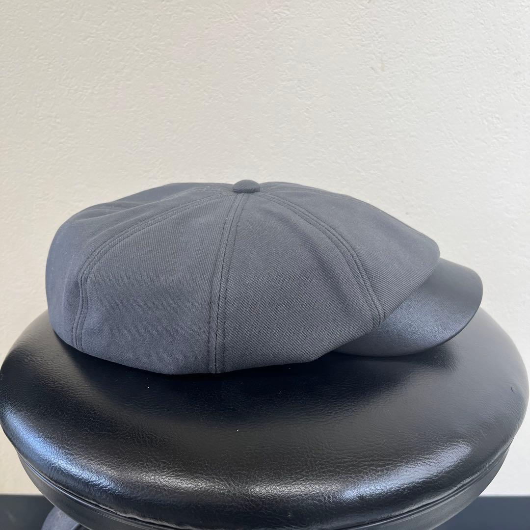 Attractions アトラクションズ 本革＋綿 チャコール キャスケット帽