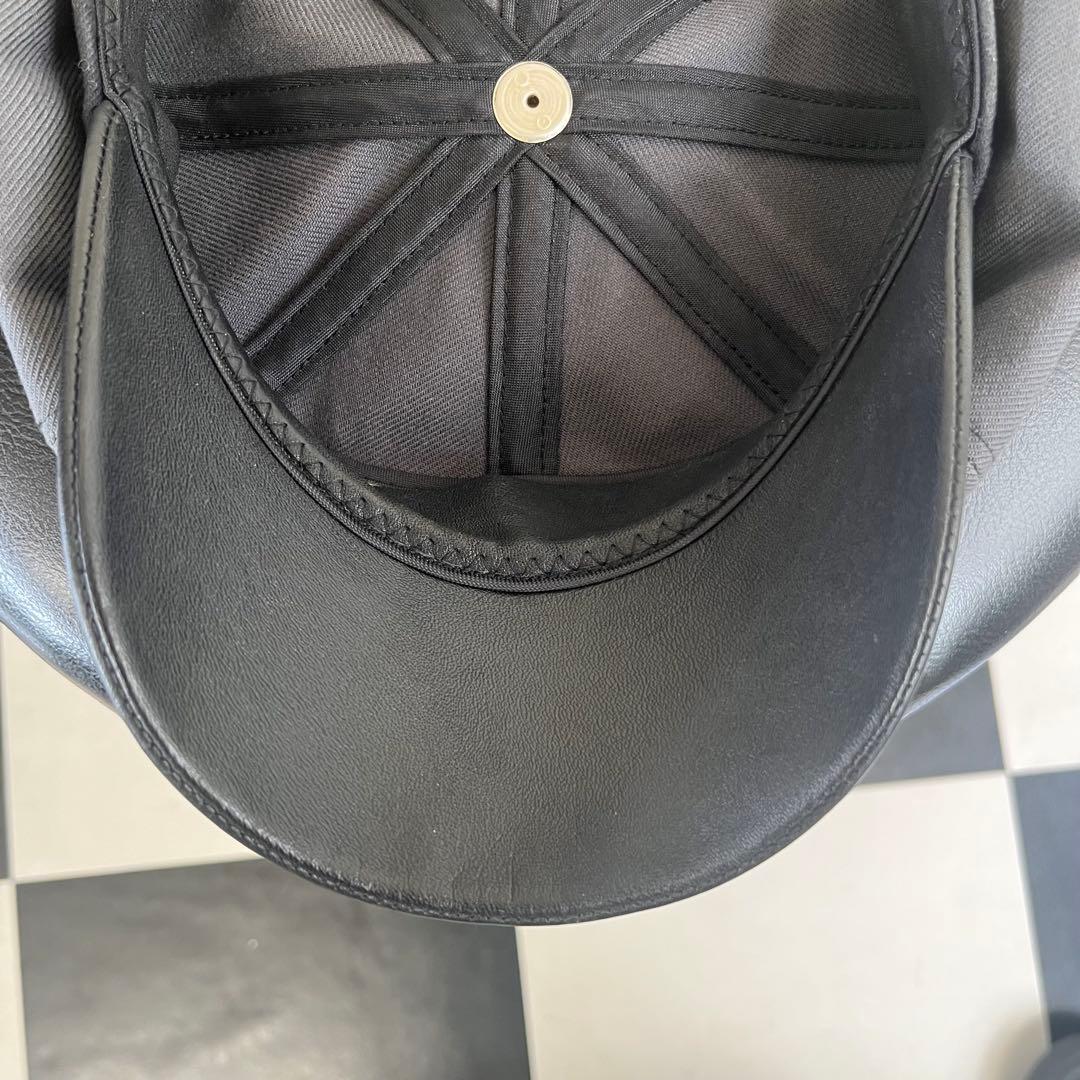 Attractions アトラクションズ 本革＋綿 チャコール キャスケット帽