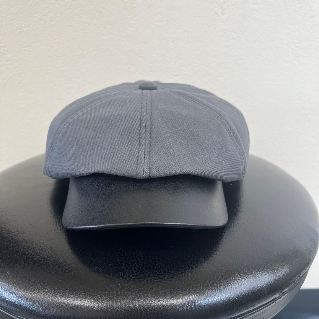 Attractions アトラクションズ 本革＋綿 チャコール キャスケット帽