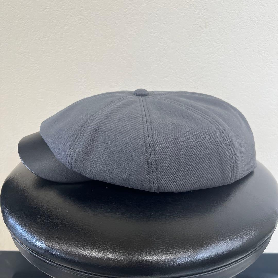 Attractions アトラクションズ 本革＋綿 チャコール キャスケット帽