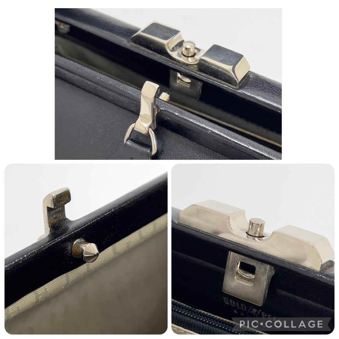 ゴールドファイル　ハンドバッグ　ショルダーバッグ　レザー　2WAY　ブラック