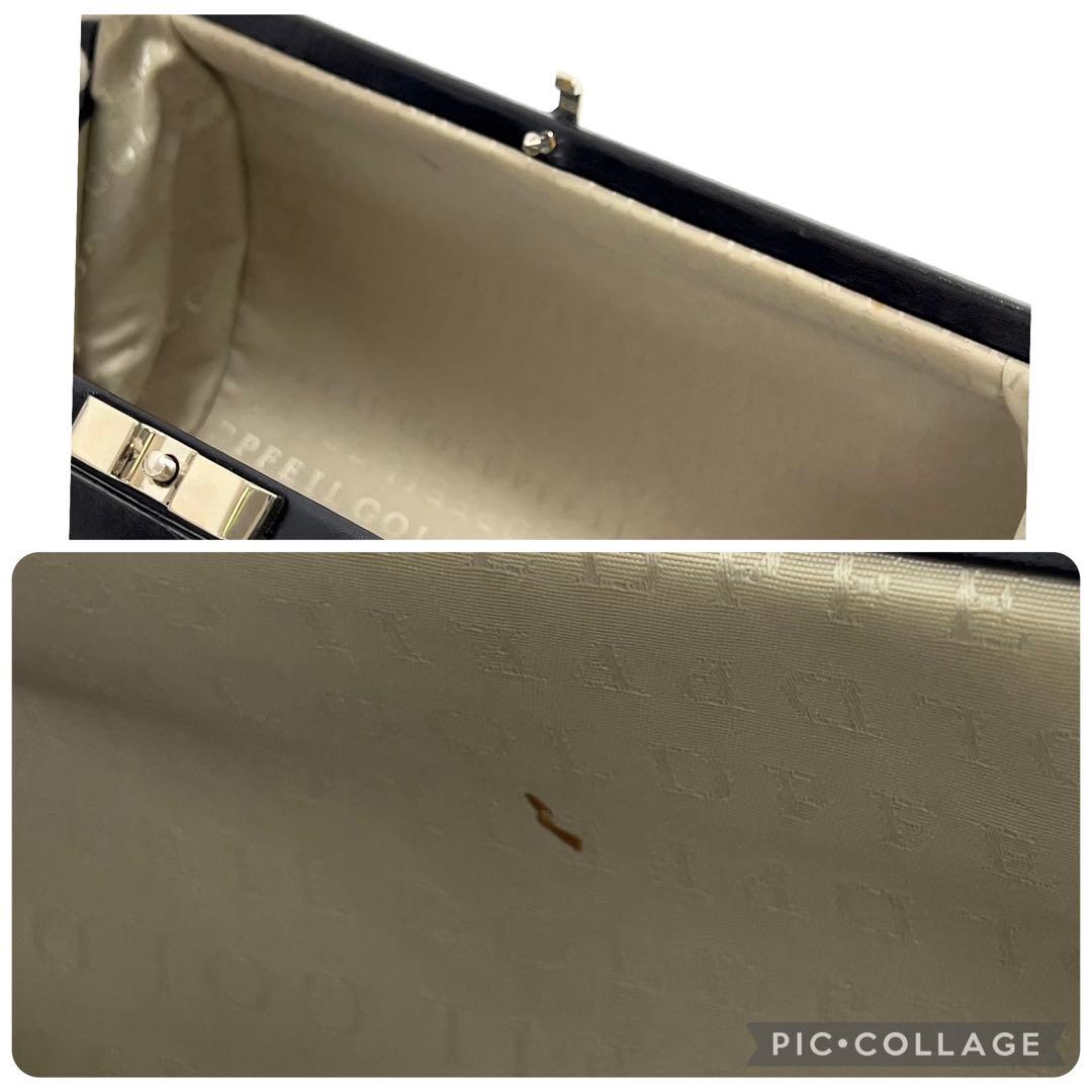 ゴールドファイル　ハンドバッグ　ショルダーバッグ　レザー　2WAY　ブラック