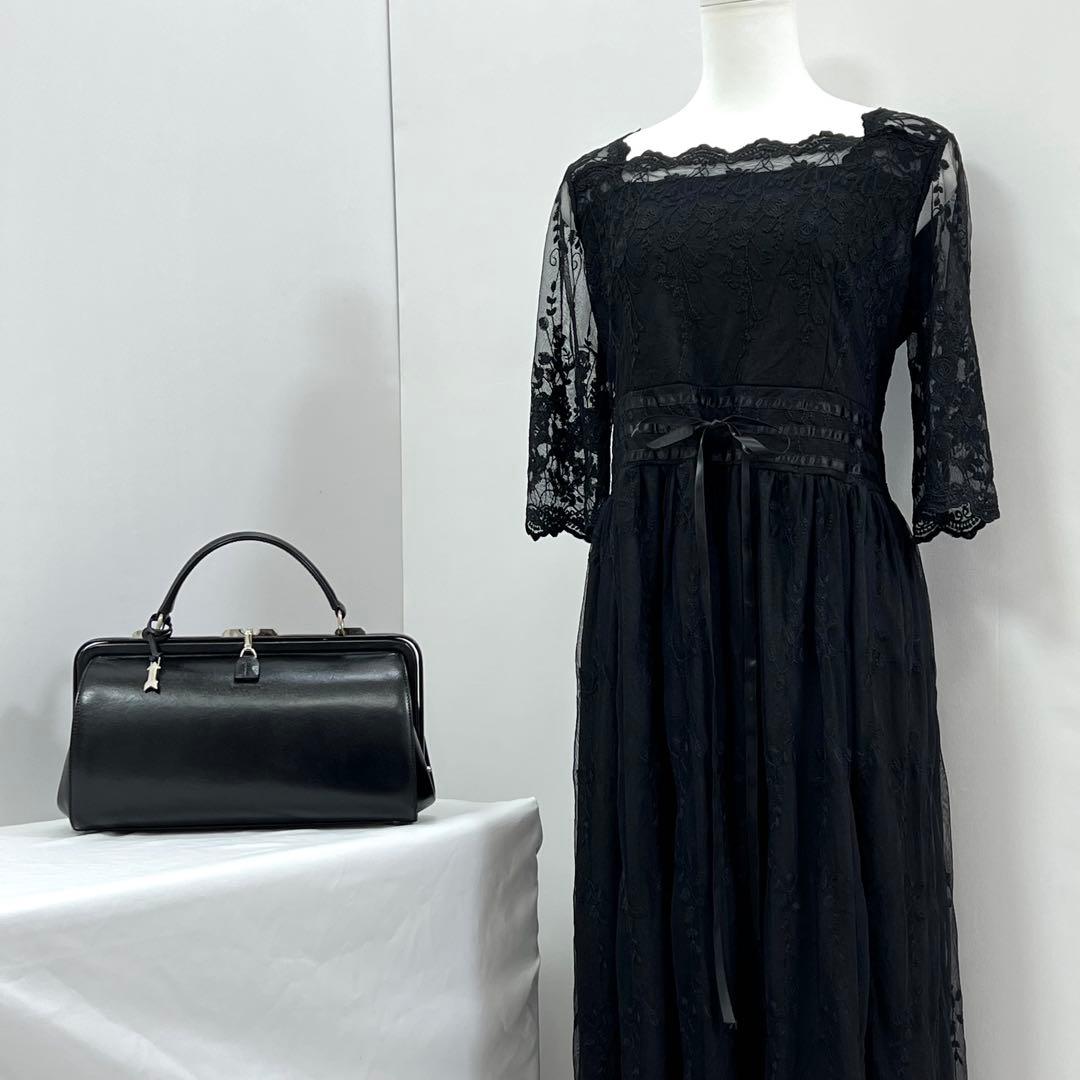 ゴールドファイル　ハンドバッグ　ショルダーバッグ　レザー　2WAY　ブラック