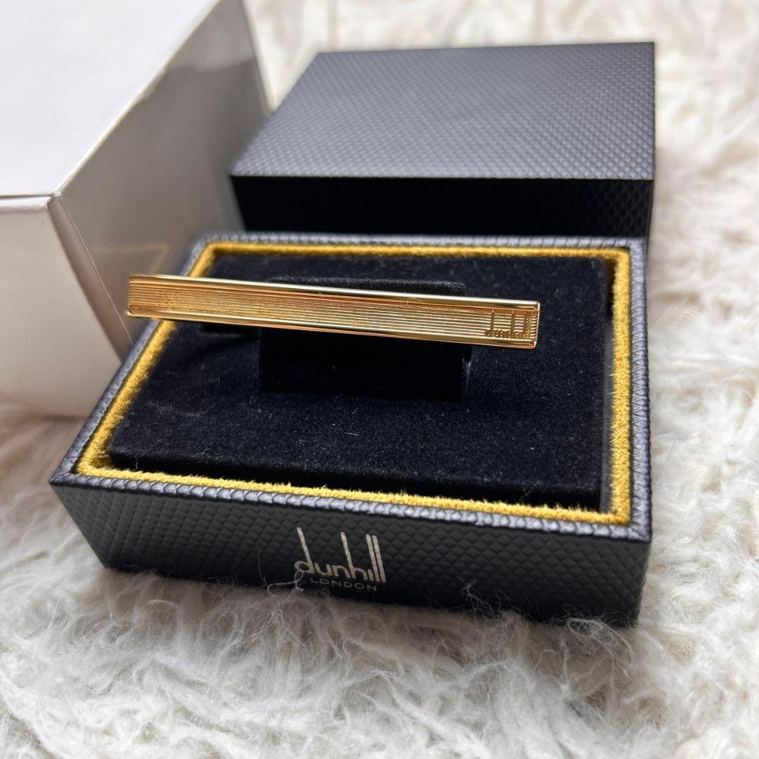【未使用】 dunhill ダンヒル 近年モデル ネクタイ ピン ゴールド