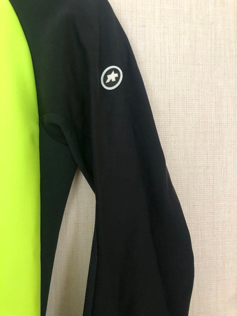 アソス 蛍光イエロー/ブラック サイクルジャケット長袖