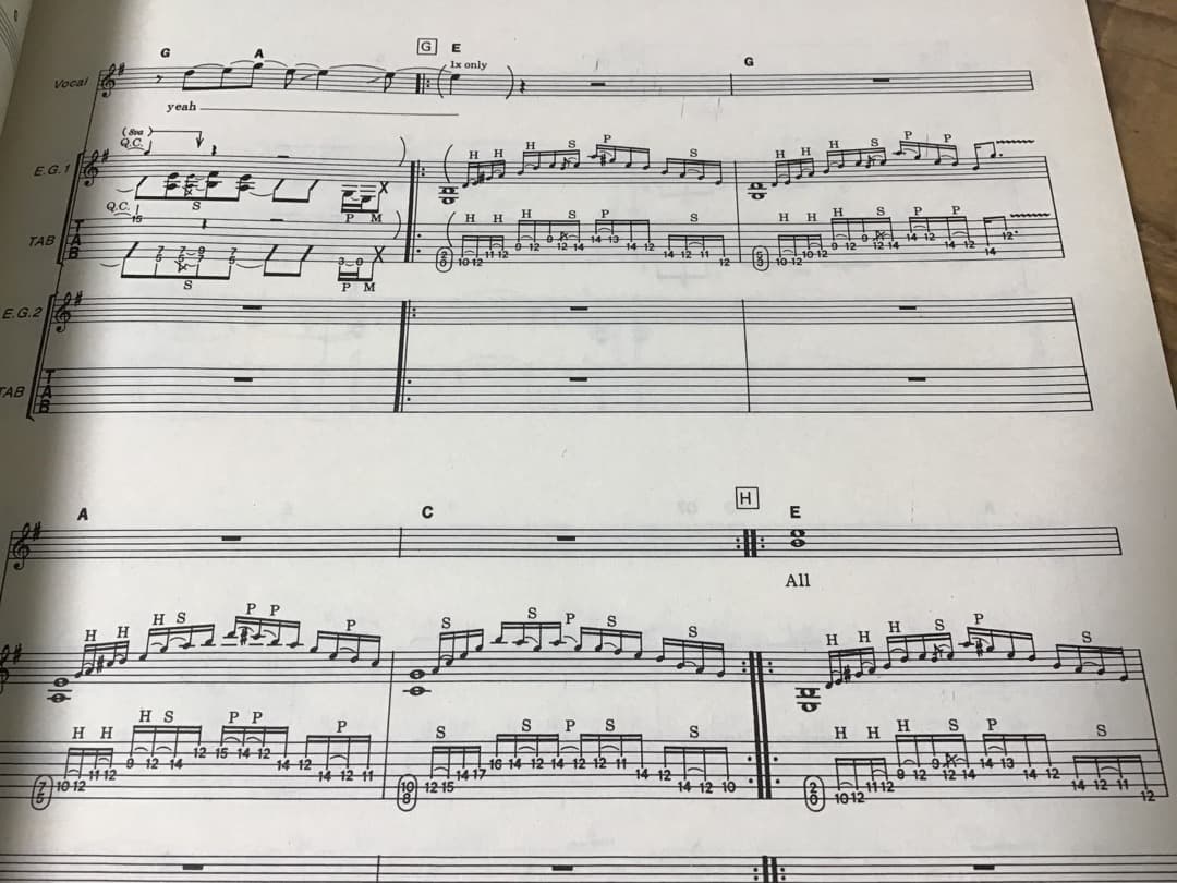 ★楽譜/アンディティモンズ/イヤーエクスタシー2/タブ譜/ギタースコア